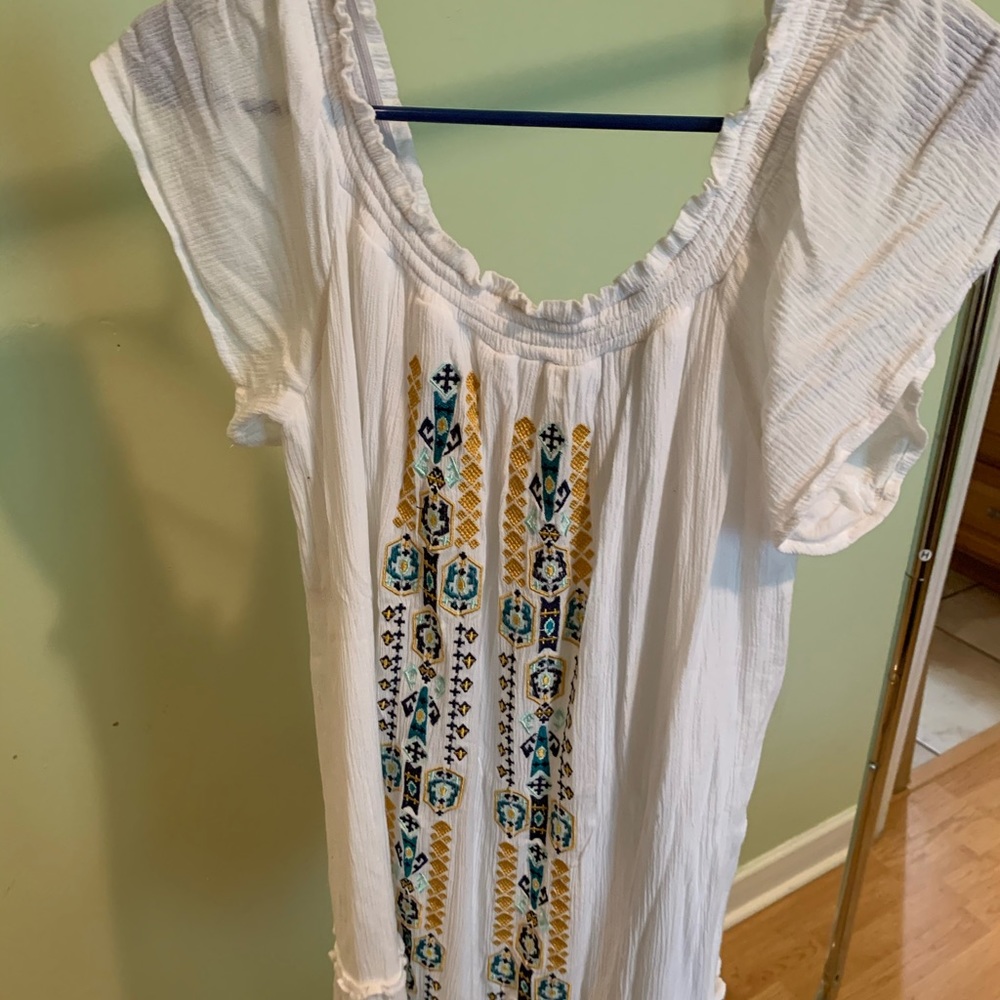 White off the shoulder dress